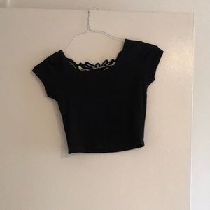 black crop top